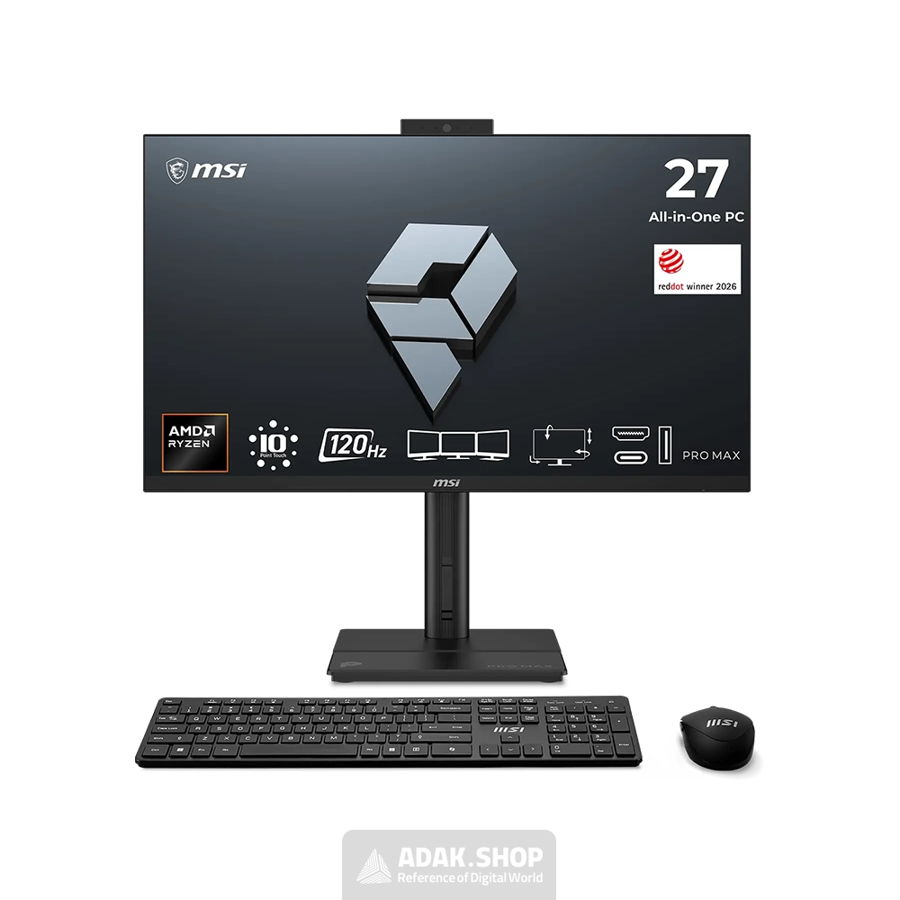آل این وان ام اس آی PRO MAX 27TP Z 8MG R7 255 32GB 1TB SSD FHD
